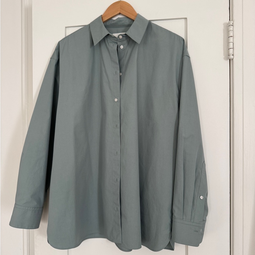 LouLou Studio Sage Button Down Shirt